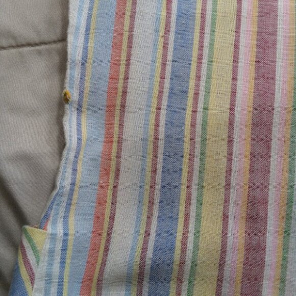 VINTAGE Pastel Striped Housedress ILGWU Union Made Zip Up Shift Dress VTG SZ18 - Picture 10 of 13